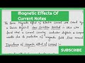 Magnetic Effects Of  Current Handwritten Notes | 10th Science Handwritten Notes #ndjtuition