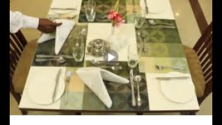 Three Course Continental Table Setup (Tamil) | மூன்று கோர்ஸ் கான்டினென்டல் டேபிள் செட்-அப்