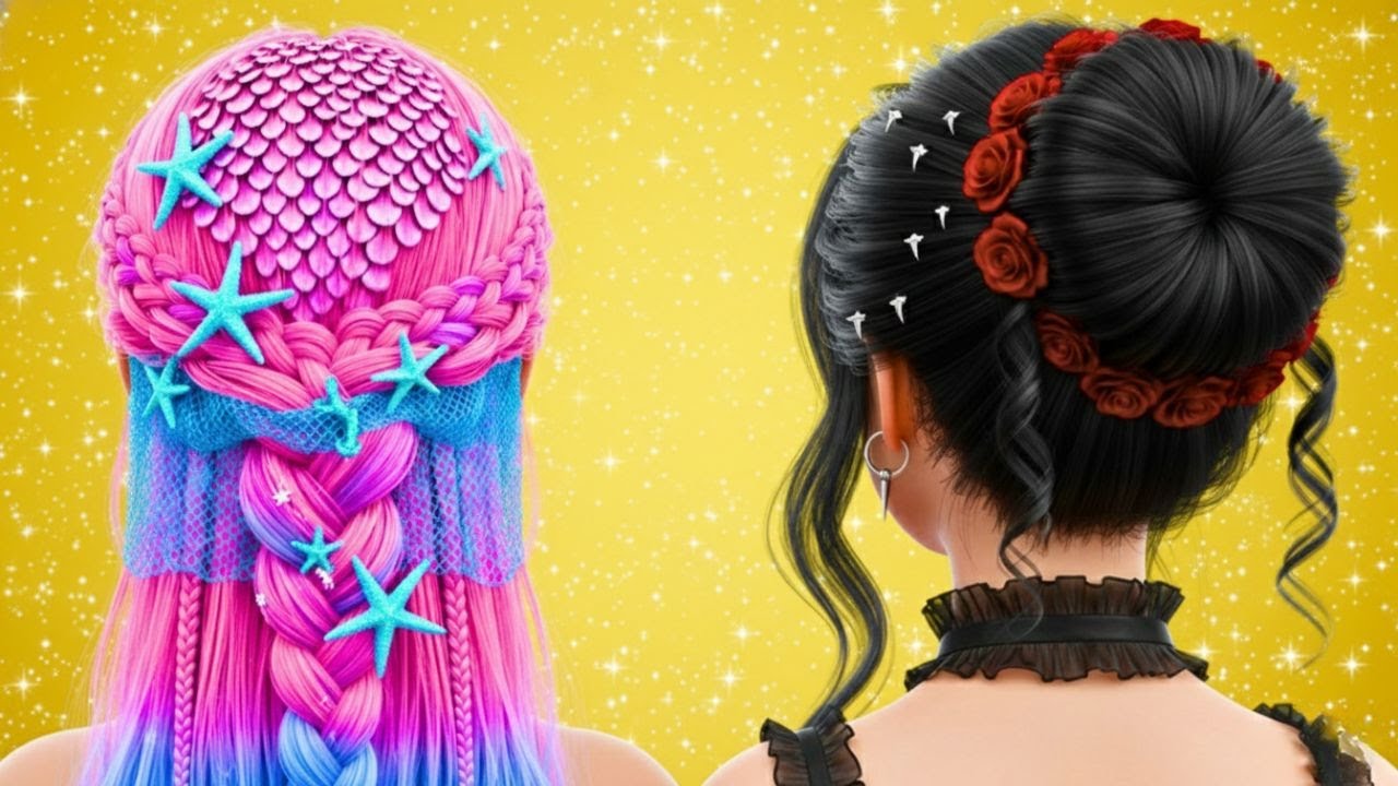 Mermaid vs Vampire Makeover Battle ✨ Who Wins the Look 🧛‍♀️🧜‍♀️💜