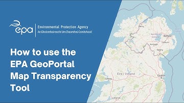 How to use the EPA GeoPortal Map Transparency Tool