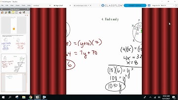 Honors Geometry BC Apr 21st - Unit 10 Day 12 - Lengths of tangents & secants