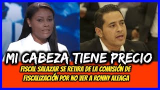 Mi cabeza tiene precio. Fiscal se retira de la comisión de fiscalización por no ver a Ronny Aleaga