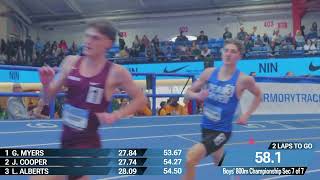Boys 800m Championship Section 7 - Nike Indoor Nationals 2026 [Full Race Replay]