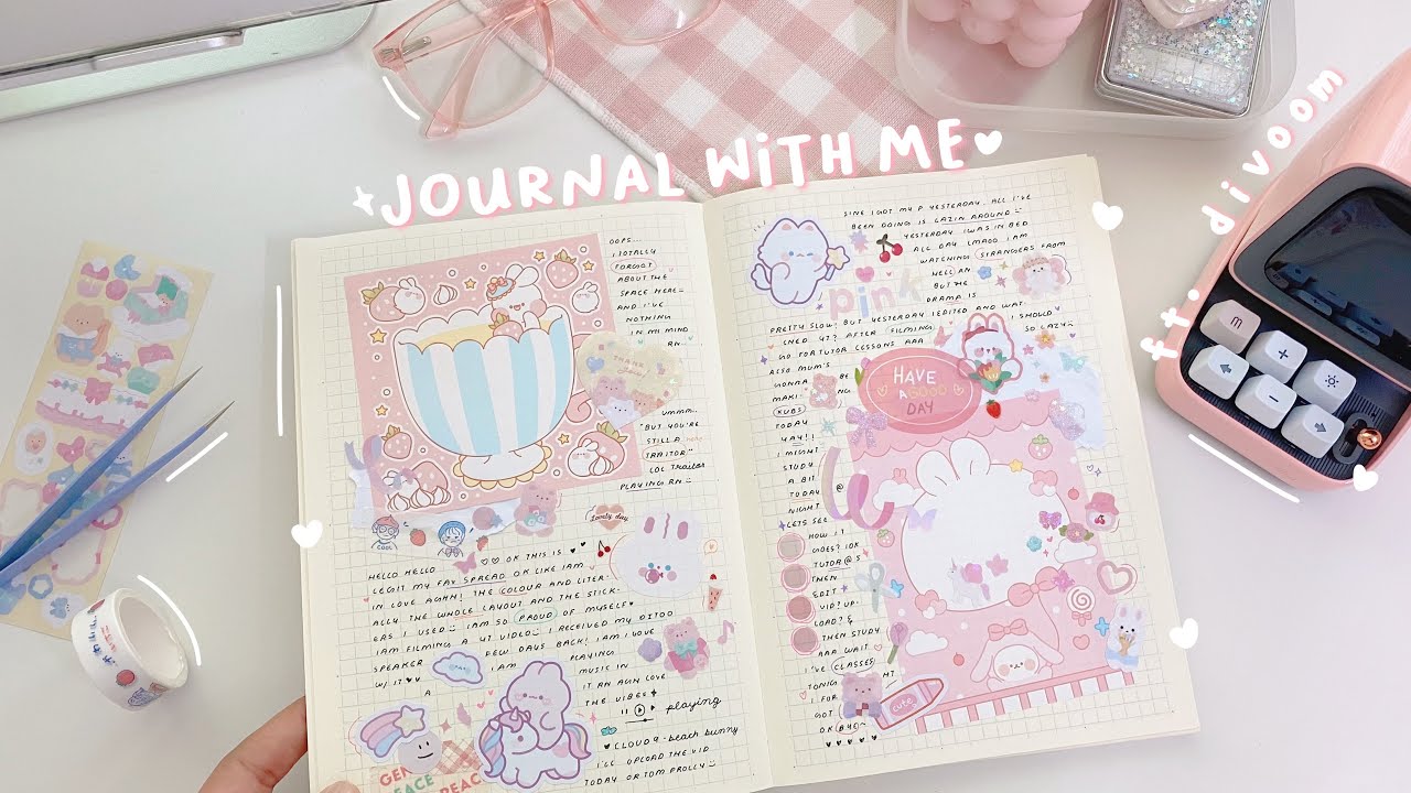 journal with me / midori a5 💭 ft. divoom ditoo pixel speaker 🍧