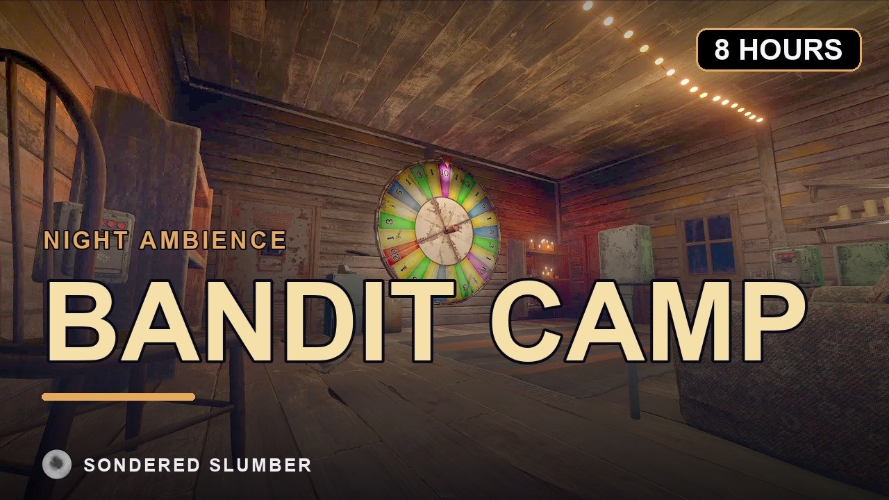 Guarda Cozy Rain Ambience | Bandit Camp Wheel Room (8 Hours) su YouTube Guarda Cozy Rain Ambience | Bandit Camp Wheel Room (8 Hours) su YouTube