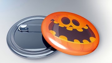 Button Badge Pin Mockup