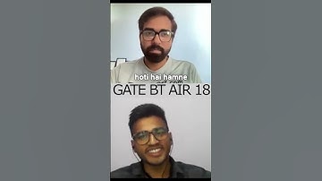 GATE #biotechnology AIR 18 On Changes He Made  In Schedule Just Before Exam #iit #btech #mtech