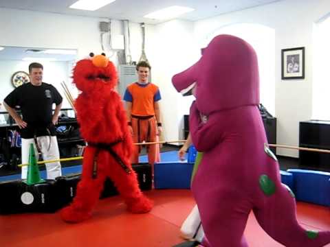 Elmo vs Barney