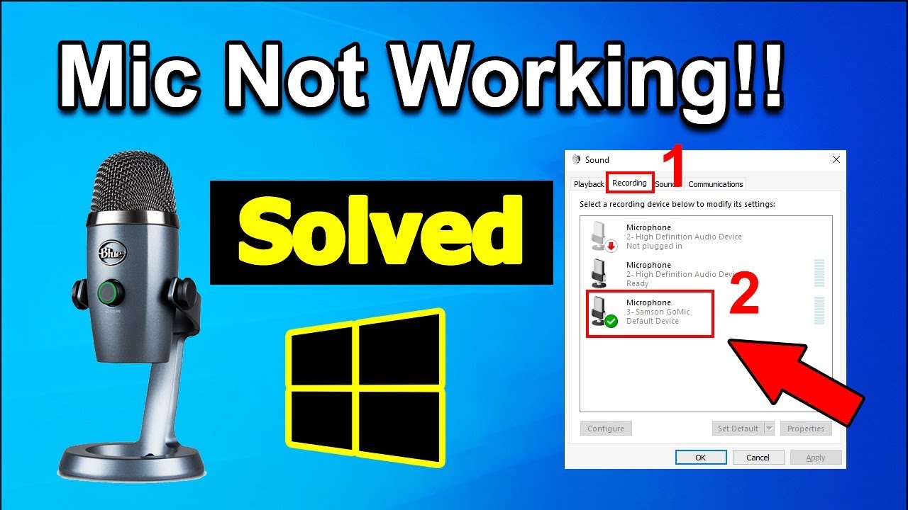 How To Fix Microphone Not Working Windows 11 Youtube - Vrogue