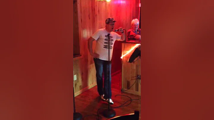 Brian Franks entertaining the crowd at Frank's Lou...