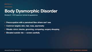 Somatic Symptom & OCD-Related Disorders Explained (DSM-5-TR) | Abnormal Psychology Modules 8 & 9