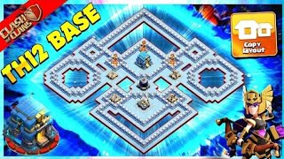 New clan base Town Hall 12 base war is amazing base!😲😲😲