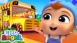 Every Wheels On The Bus Song With Baby John! | Best Cars & Truck Videos For Kids