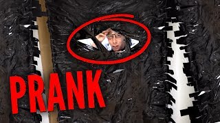 INSANE DUCT TAPE PRANK ON MY ROOMMATE (100 LAYERS CHALLENGE)