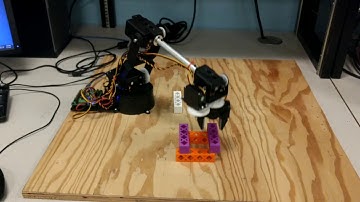 5 Degree of freedom manipulator (AL5D) building a Jenga tower