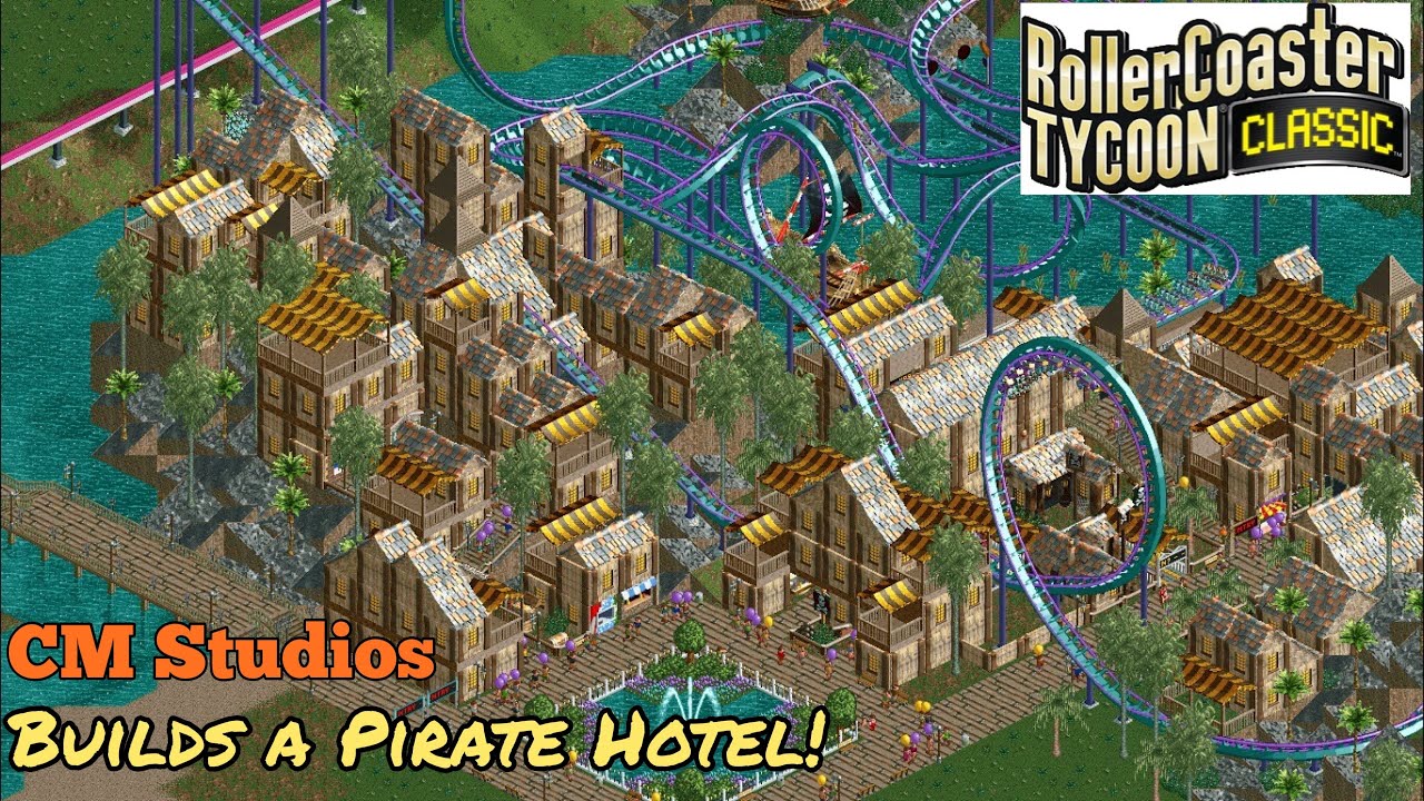 RCT Classic Sandbox Tips and Tricks Episode 10 Coaster Monkey builds our First INPARK Hotel