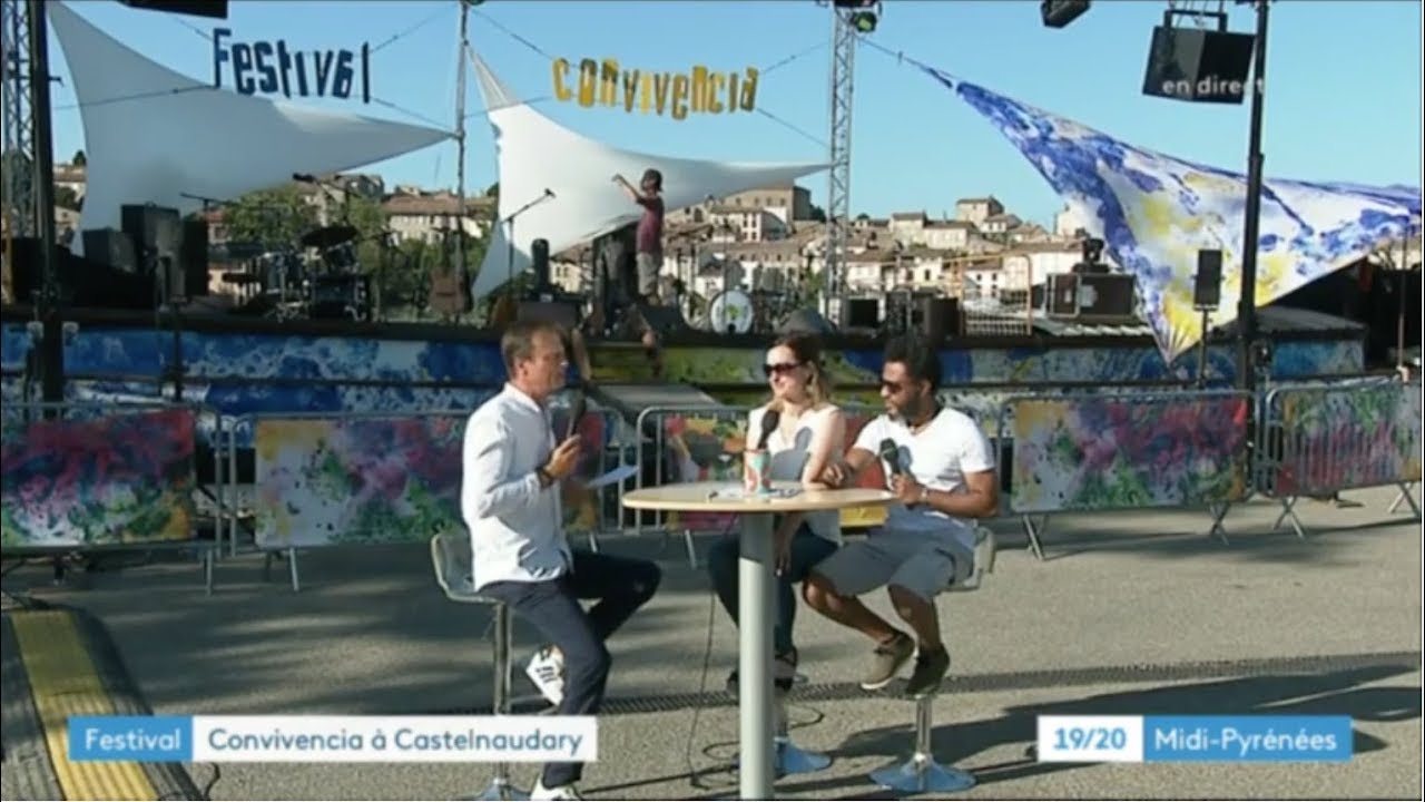 JT 19-20 France 3 Midi Pyrénées spécial Festival Convivencia - 10/07/19