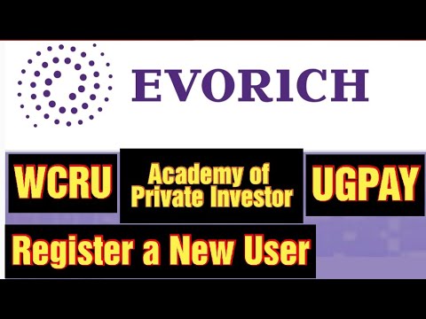 HOW TO REGISTER A NEW USER IN EVORICH | CRU | WCRU | HOW TO PURCHASE WCRU ONE BILLION CHANNEL