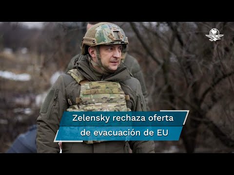 "Necesito municiones, no un aventón"; rechaza Zelensky oferta de evacuación de EU