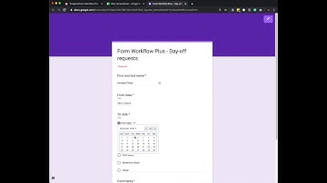 Form Workflow Plus Google Scope Usage