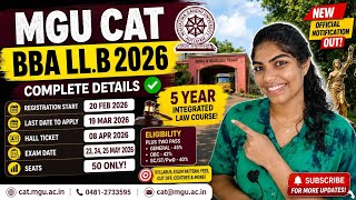 📌Detailed Video on MGU CAT📌 #MGUCAT2026#MGUniversity #BBALLB#LawEntrance #KeralaLaw#MGUCAT#LLB#SILT