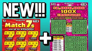 Double New Tickets! Match 7s + $2,000,000 100X CASHWORD | New York Lottery Gameplay