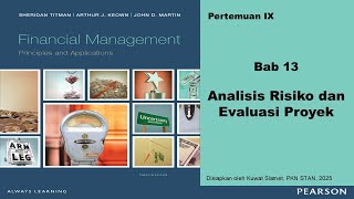 Analisis Risiko dan Evaluasi Proyek (Manajemen Keuangan Bab 13)