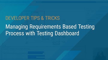 Managing Requirements Based Testing Process with Testing Dashboard