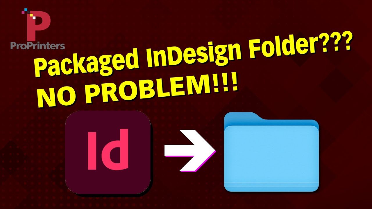 Create an InDesign Packaged Folder - YouTube