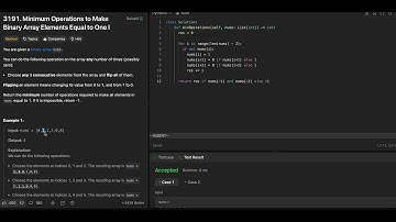 Leetcode 3191. Minimum Operations to Make Binary Array Elements Equal to One I