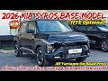 Kia Syros 2026 Base Model Diesel Review | 2026 Kia Syros HTE Optional Review | On road Price