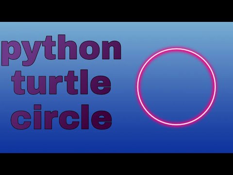 Python turtle circle || turtle Coding