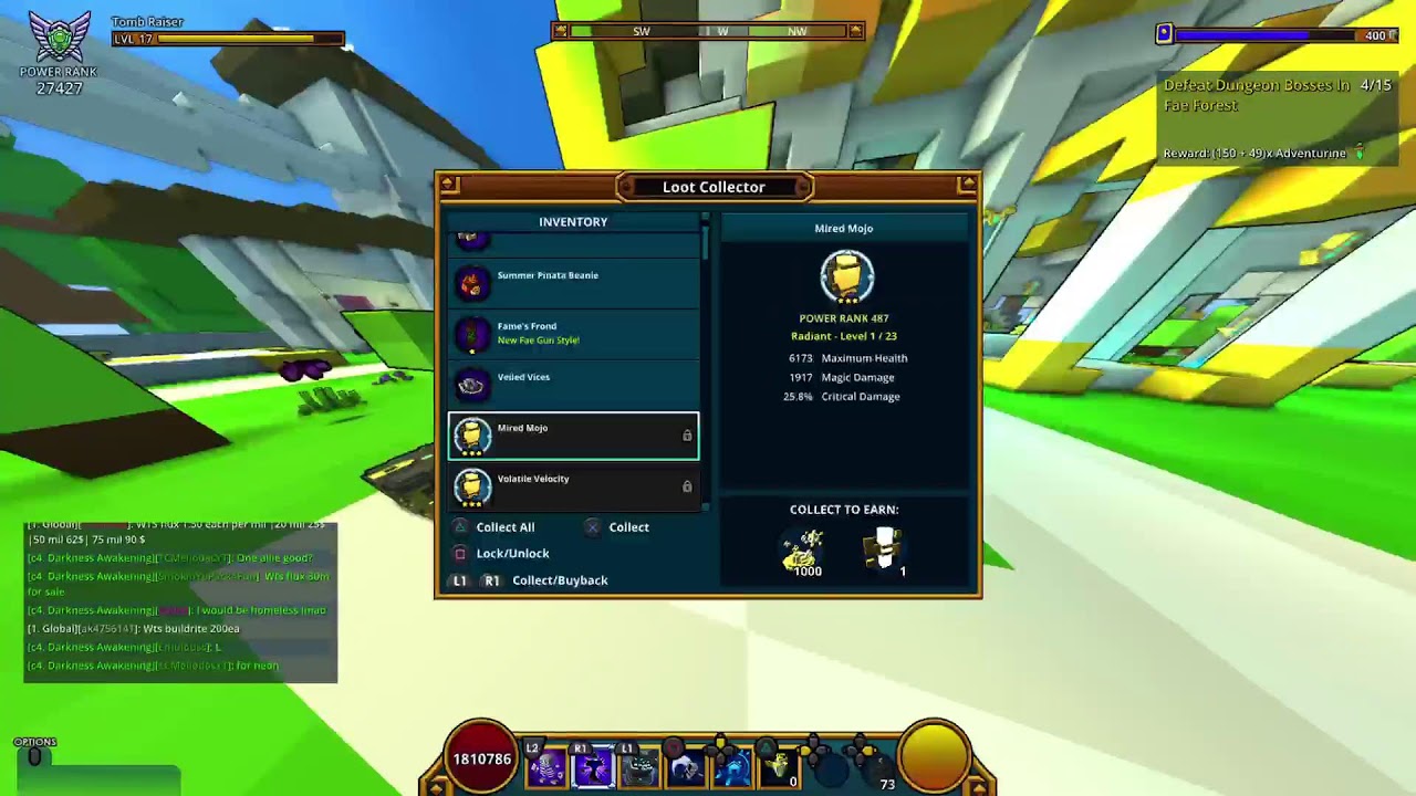 Trove u8/u10 grinding