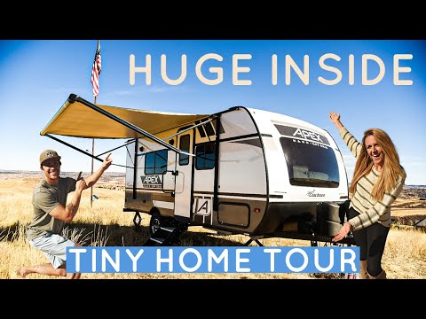 LIMITED EDITION lightweight off-grid travel trailer RV Walkthrough!! 2021 Apex Nano Off-Grid 187rb