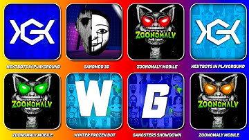 Nextbots in Playground Mod Zoonomaly,Winter Frozen Bot,Sandmod 3D,Gangsters Showdown | Gameplay