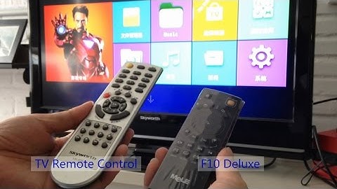 Tutorial - Use Air Mouse Wireless Keyboard MeLE F10 Deluxe to Learn Buttons on TV Remote Control