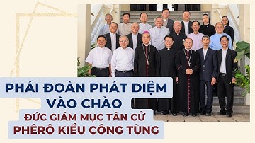 Phái đoàn Phát Diệm vào chào Đức Giám mục tân cử Phêrô Kiều Công Tùng