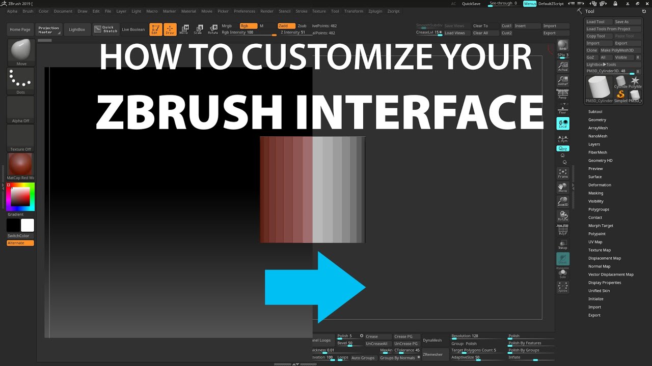 customize hotkey zbrush