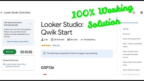 Looker Studio: Qwik Start | #GSP136 | #qwiklabs | #googlecloudplatform |#arcade | #solution