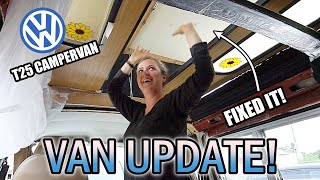 FINALLY! A CAMPERVAN UPDATE! | T25 Volkswagen Campervan Renovation