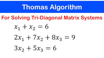 🟢05 - Thomas-algoritme voor het oplossen van tri-diagonale matrixsystemen