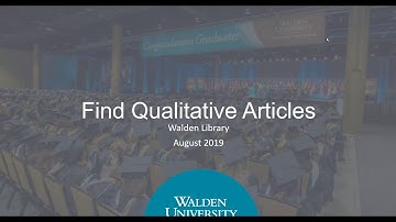Short Video: Find Qualitative Articles