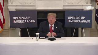 President Trump Participates in a Roundtable with Industry Executives on Reopening