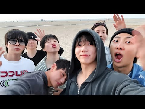 🌊 LIVE (축해요) BTS ~ tomando banho na praia, vendo o pôr-do-sol 달처럼 겸 🩵 달처럼 겸손해 🪭