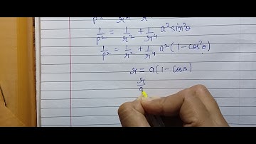 pedal equation of r=a(1-costhetha) cardioid bsc 1year differential calculas