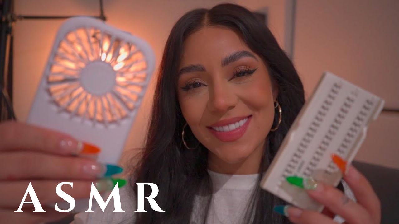 ASMR PONIENDOTE PESTAÑAS UNA POR UNA - asmr atención de pestañas en español