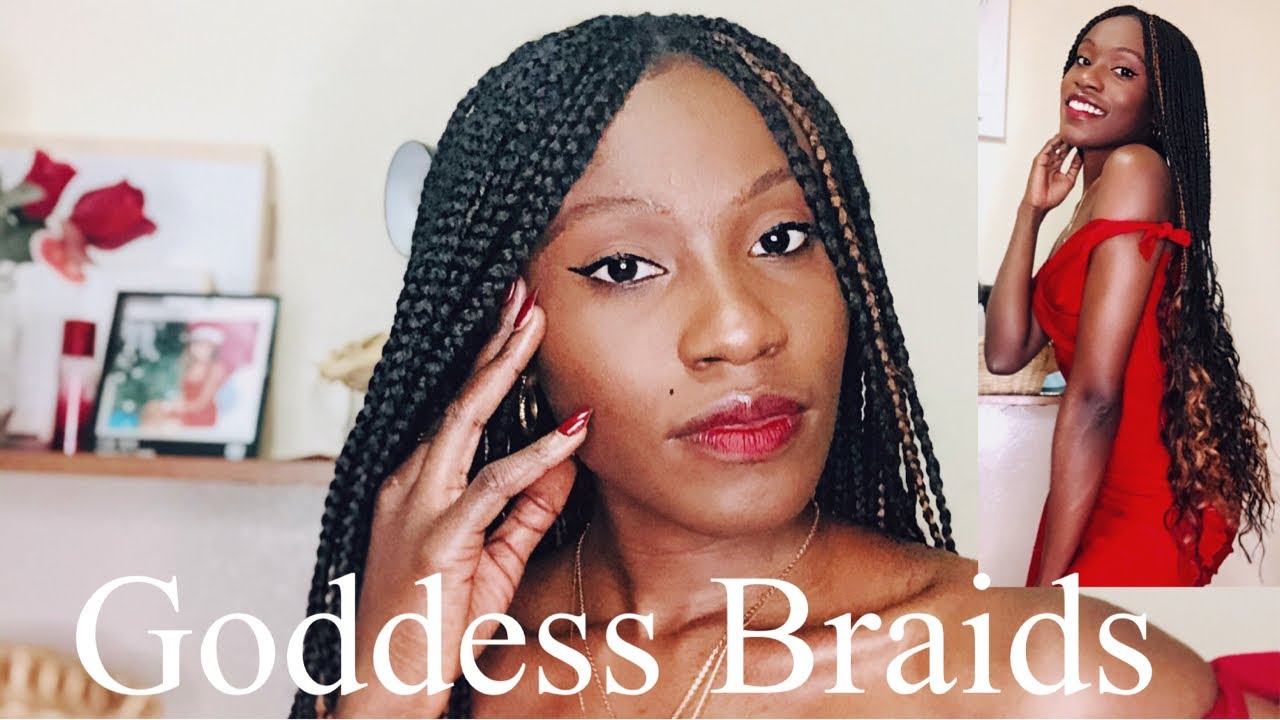 Comment se tresser seule| tutoriel Goddess Braids - YouTube