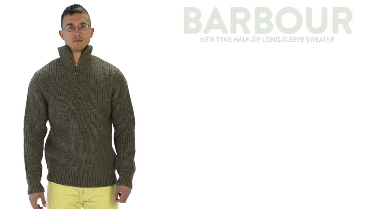 barbour new tyne half zip jumper