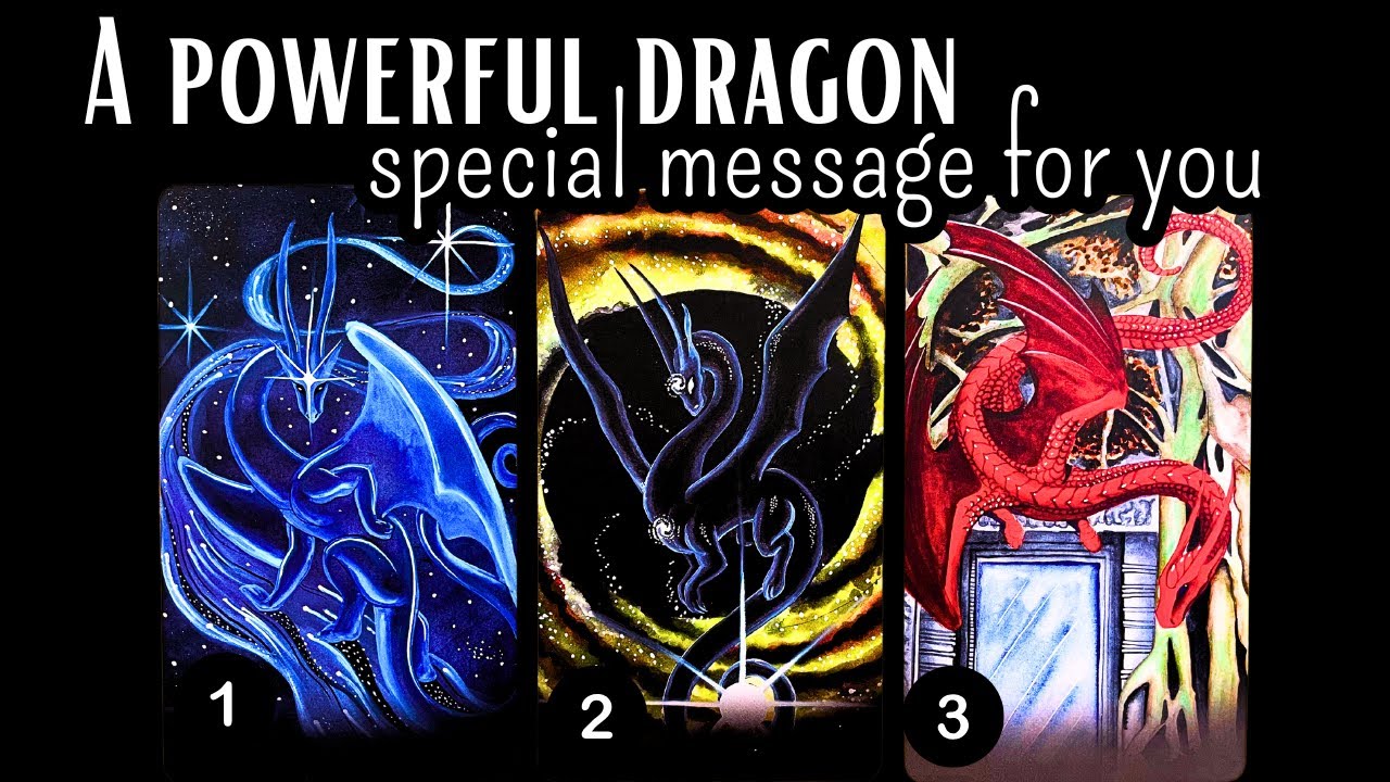 A Powerful Dragon Has A Special Message For You! 💙🖤❤️⎮pick a card 🃏🔮 timeless reading