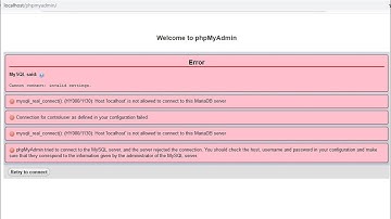 [Solved] mysqli_real_connect(): (HY000/1130): Host 